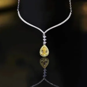 Light luxury niche design colorful treasure necklace
