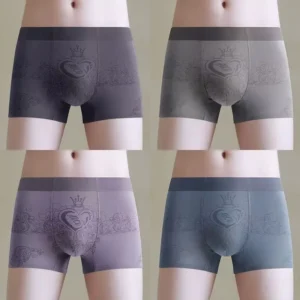 Men's underwear 4 pack high-end silk fabric