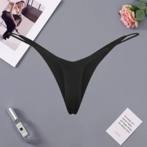 Deep V Sexy Thin Strap Sexy T-Shape Briefs - 3 Pack