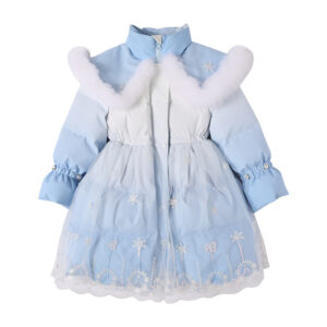 Winter children's sweet princess style down jacket