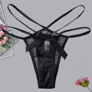 Instagram Style Sexy Lace Cutout Triangle T-Line Panties - 3 Pack