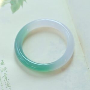 Made of a whole jadeite raw stone - limited edition of two bracelets of the same birth (twin fate)