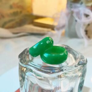 Men's icy jade rings, jadeite rings
