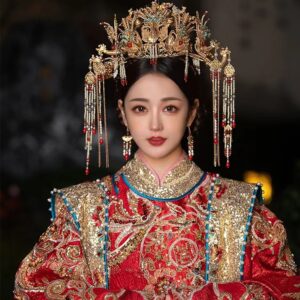 High-end Chinese-style phoenix crown hair accessories