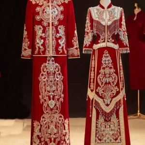 Wedding Season Xiuhe Clothing 2023 Autumn New High-end Luxury Hanfu Embroidered Wedding Clothes