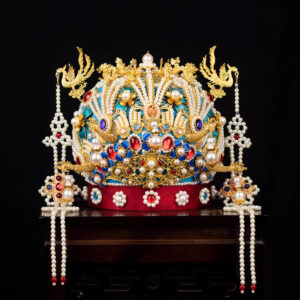 Chinese intangible cultural heritage craftsmanship - completely handmade WU ZHAI phoenix crown